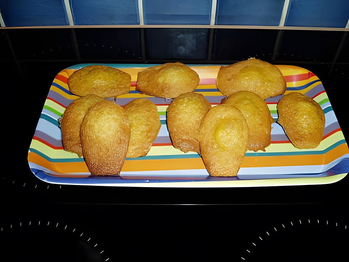 recette madeleine au zeste de clémentine