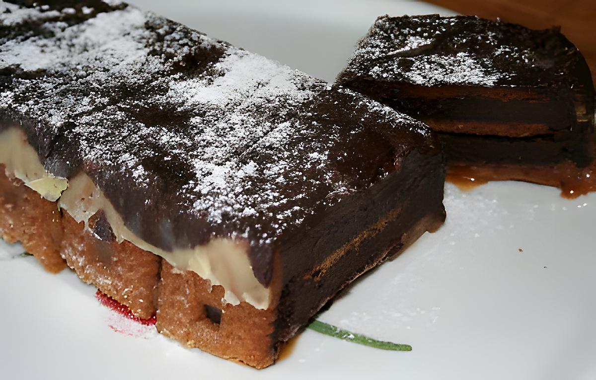 recette Bûche chocolat spéculos sur lit de caramel