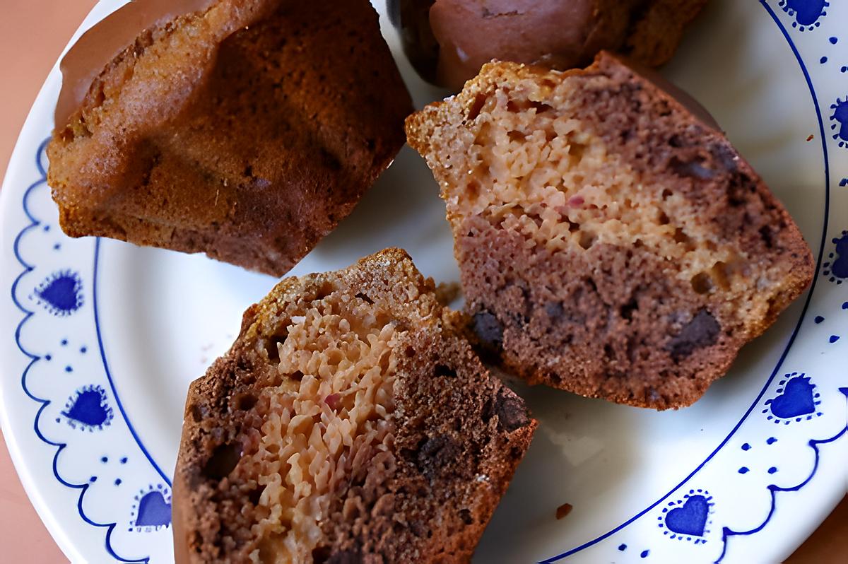 recette Muffins chocolat et pâte de dattes