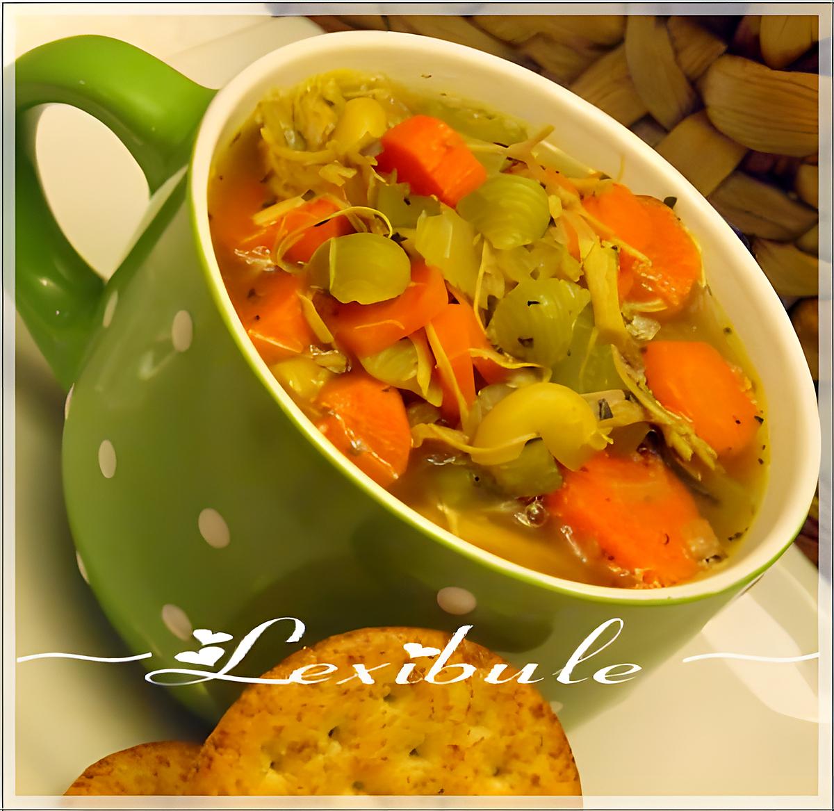 recette Soupe au poulet et nouilles