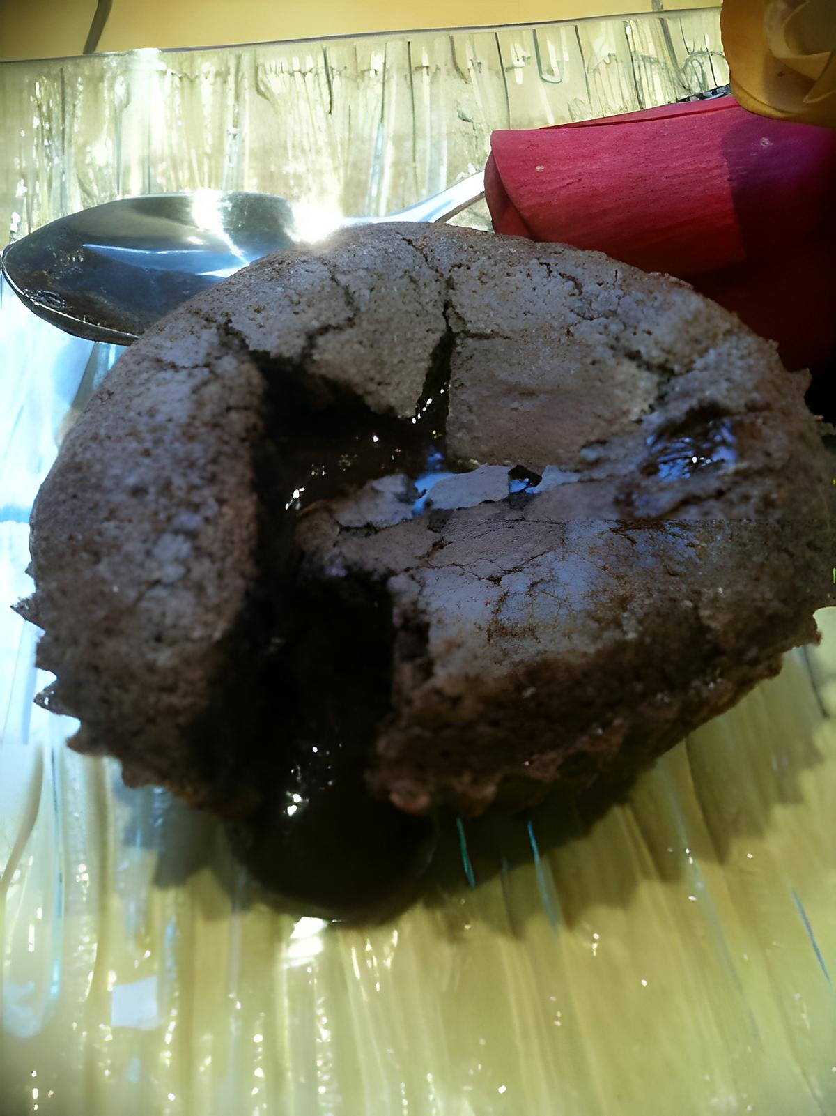 recette MOELLEUX  COEUR  FONDANT  CHOCOLAT  NOISETTE