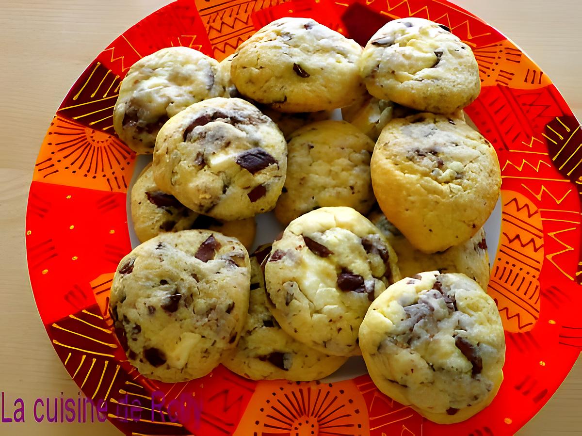 recette Cookies double choc'