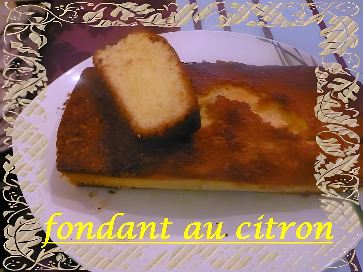 recette fondant au citron