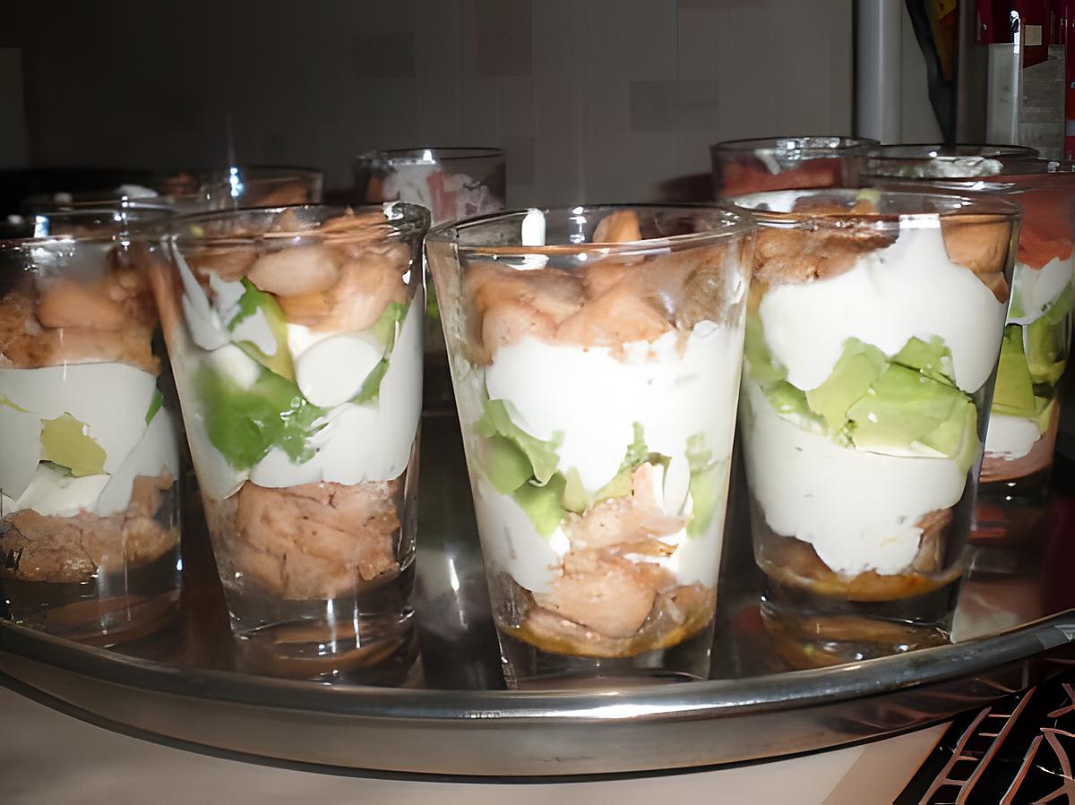 recette verrine saumon avocat