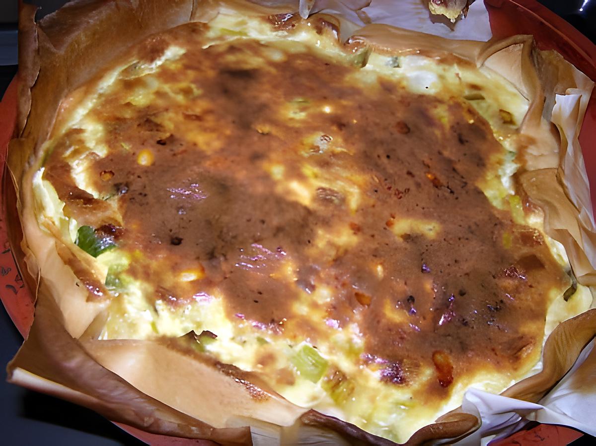 recette quiche aux poireaux