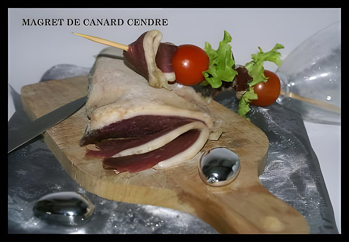 recette MAGRET DE CANARD CENDRE