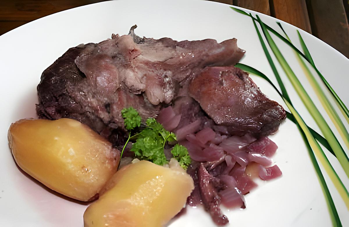 recette Museau de porc au vin rouge