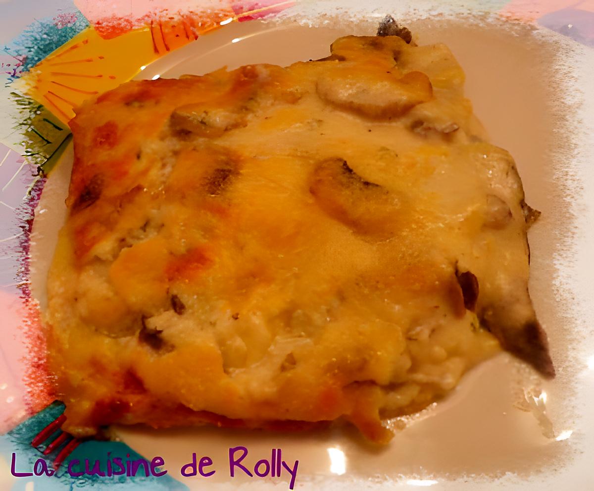 recette Lasagnes aux champignons