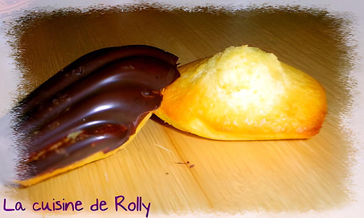 recette Madeleines, coques chocolat