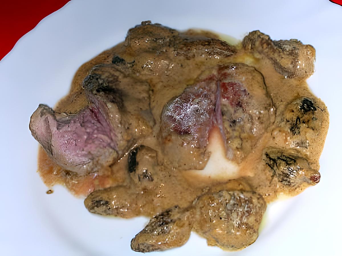 recette Médaillons de veau aux morilles et fève tonka