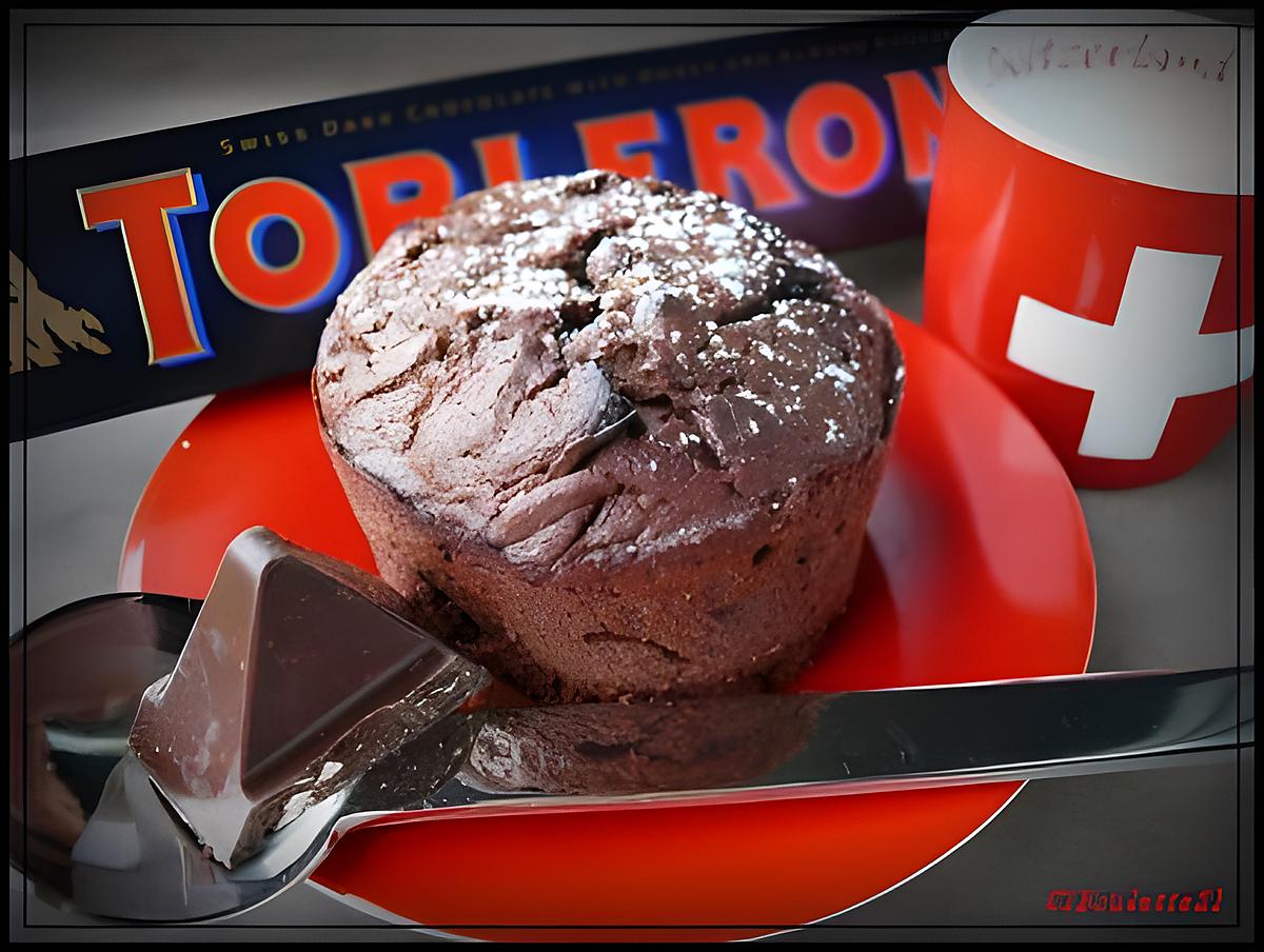 recette INIMITABLE FONDANT AU TOBLERONE NOIR