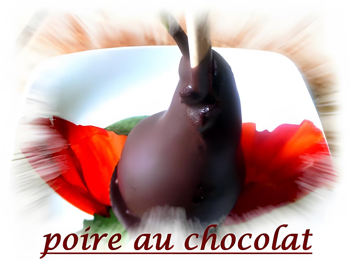 recette poire au chocolat