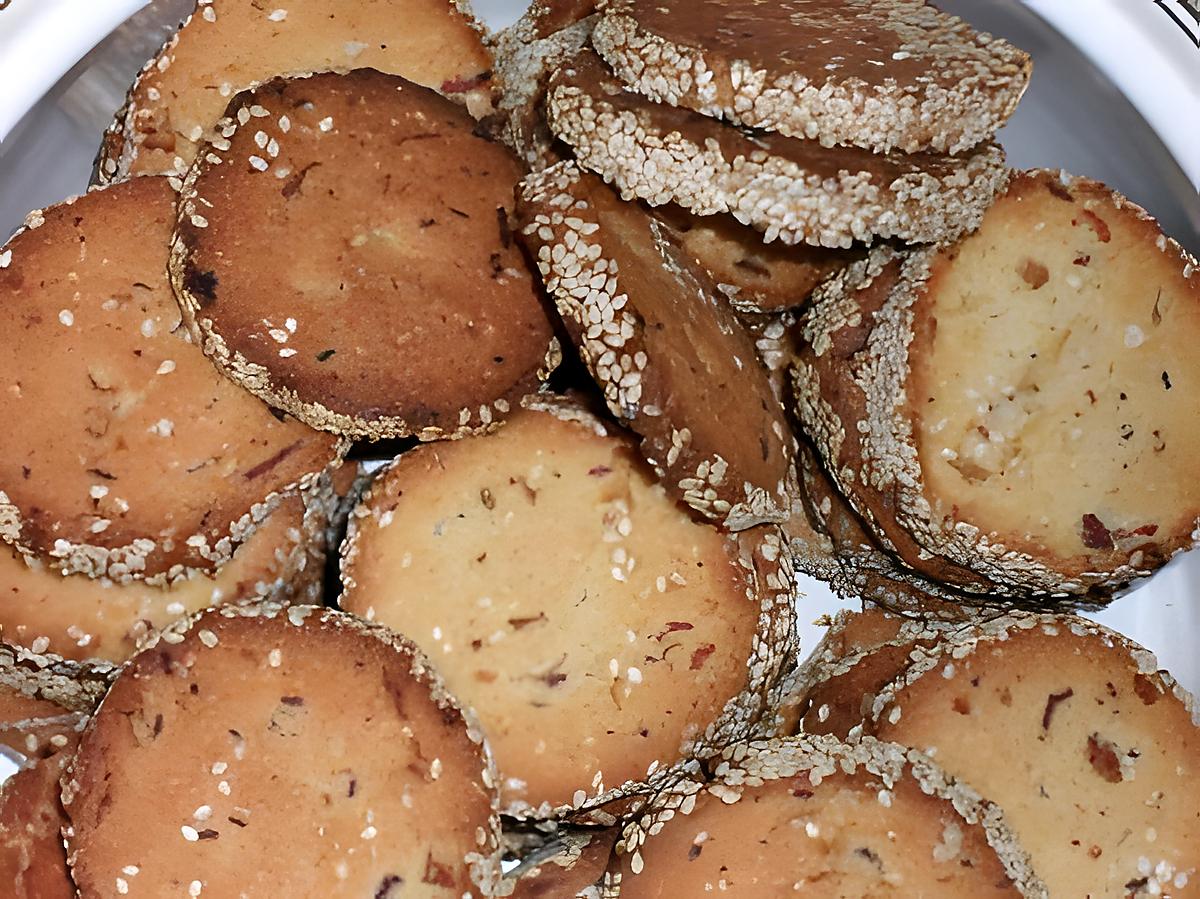 recette PETITS BISCUITS AUX GRAINES DE SESAME