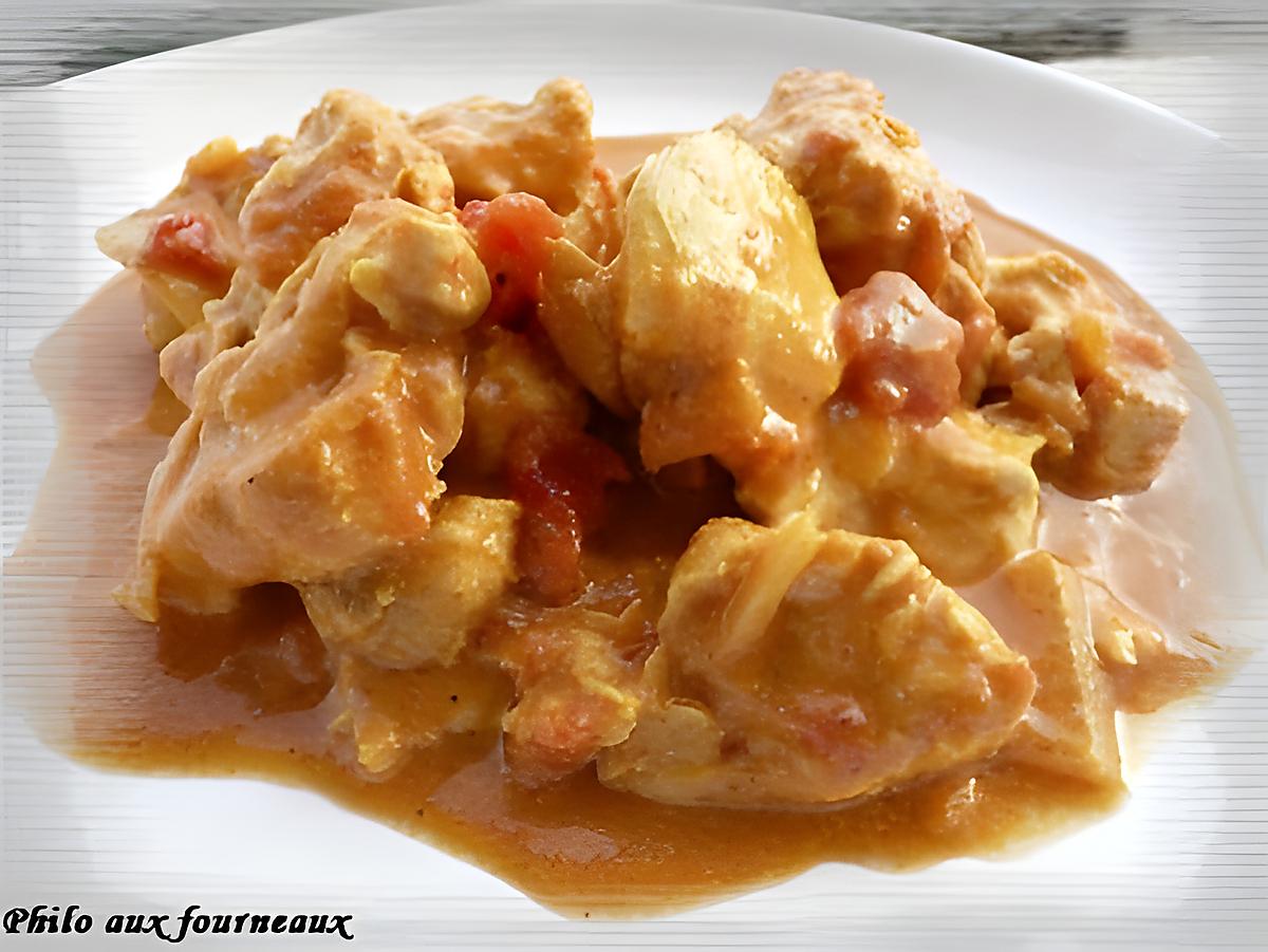 recette Colombo de poulet au lait de coco