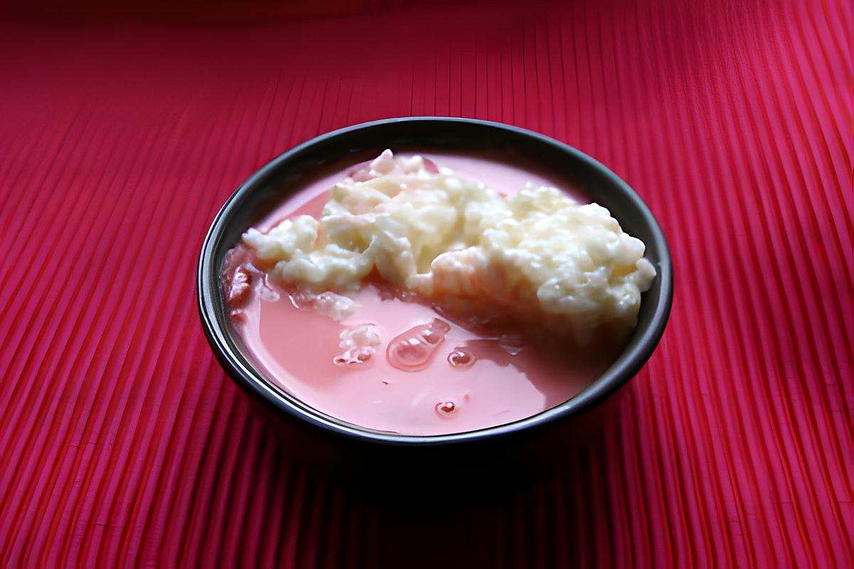 recette crème rose