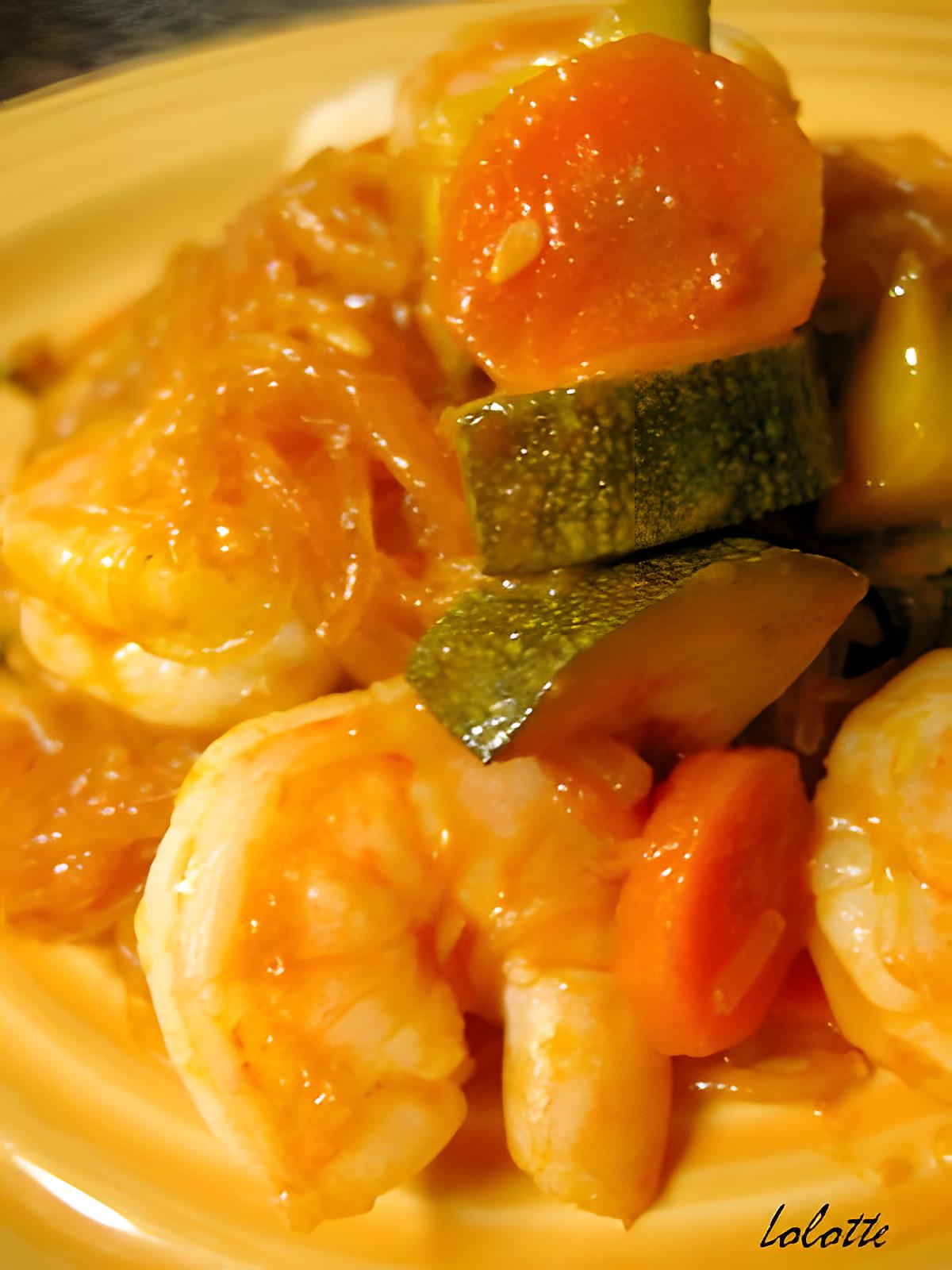 recette Demolition shrimp noodles