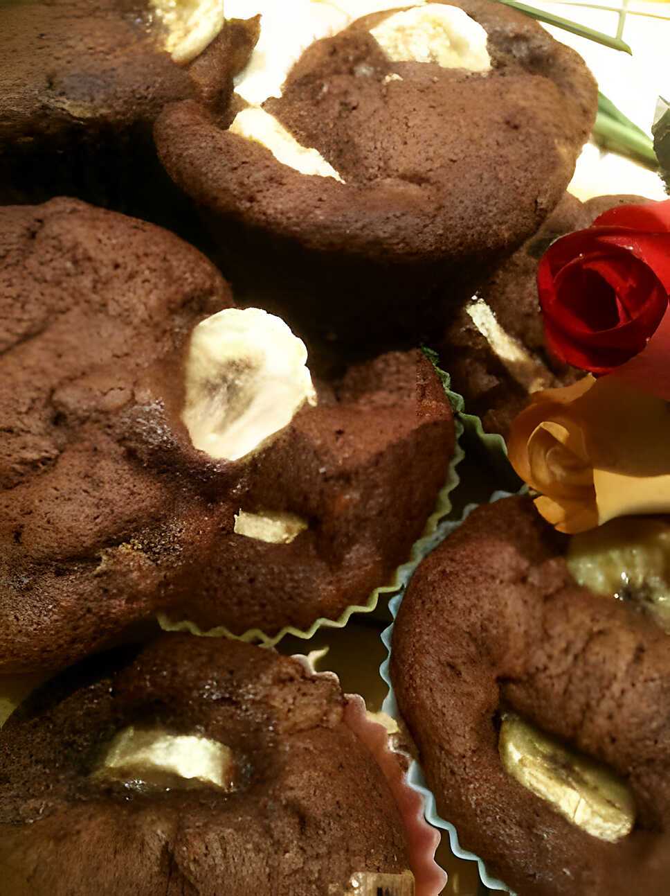recette MUFFINS BANANES CHOCO