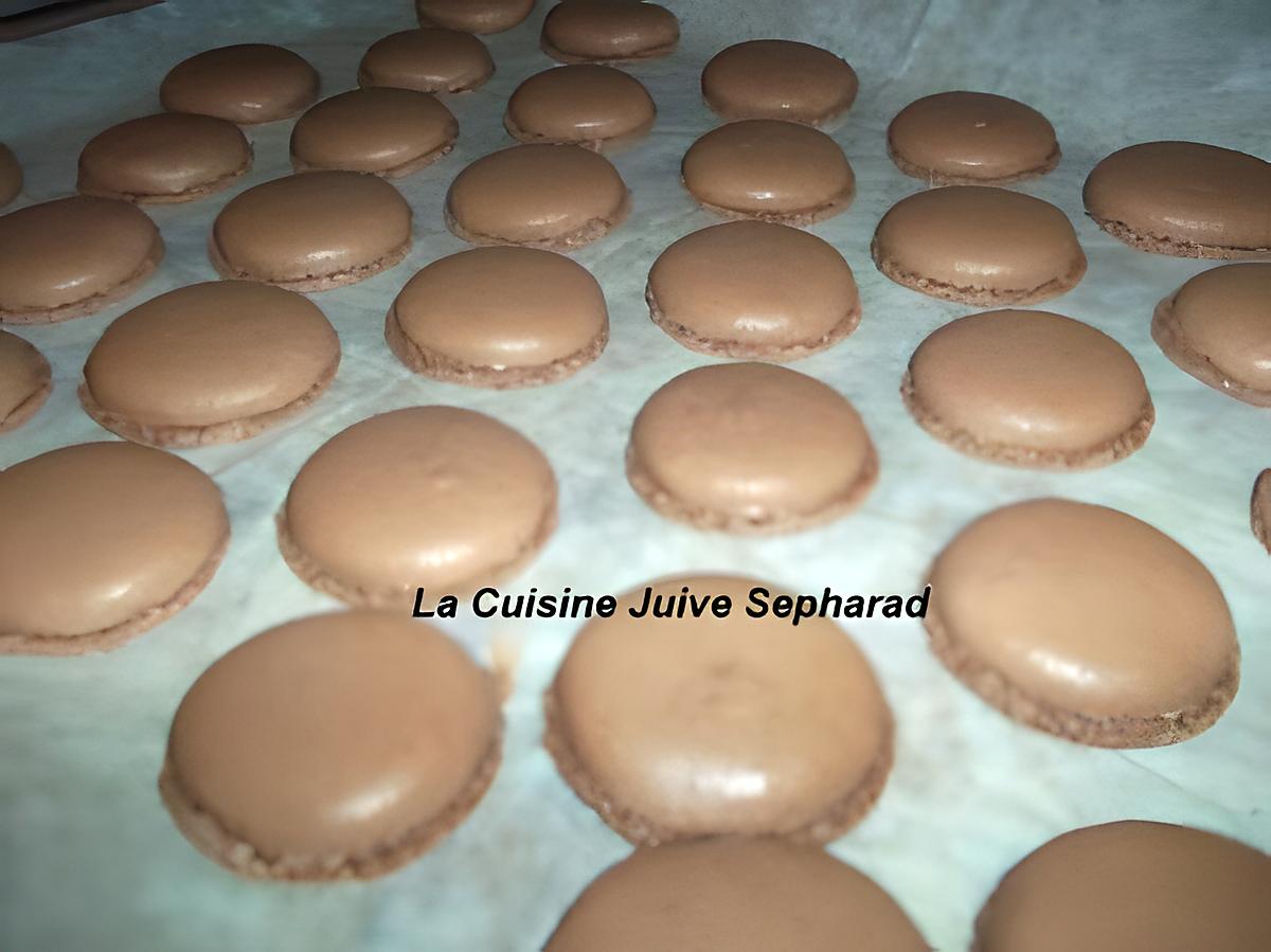 recette LES MACARONS AU CHOCOLAT