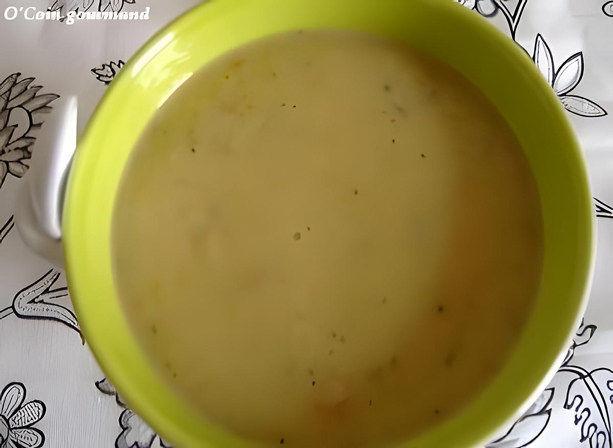 recette Velouté de courgettes, tomates confites et fromage aux noix