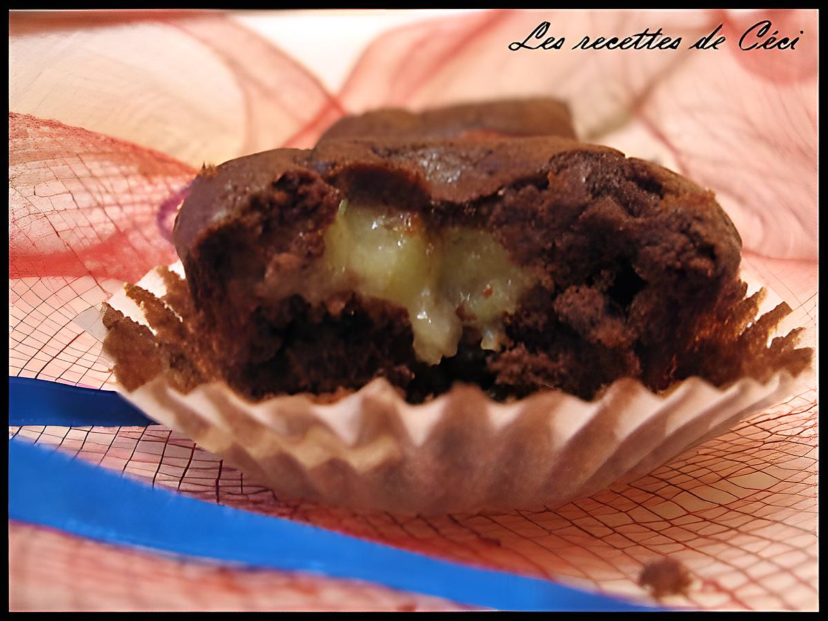 recette Muffins au chocolat coeur lemon curd