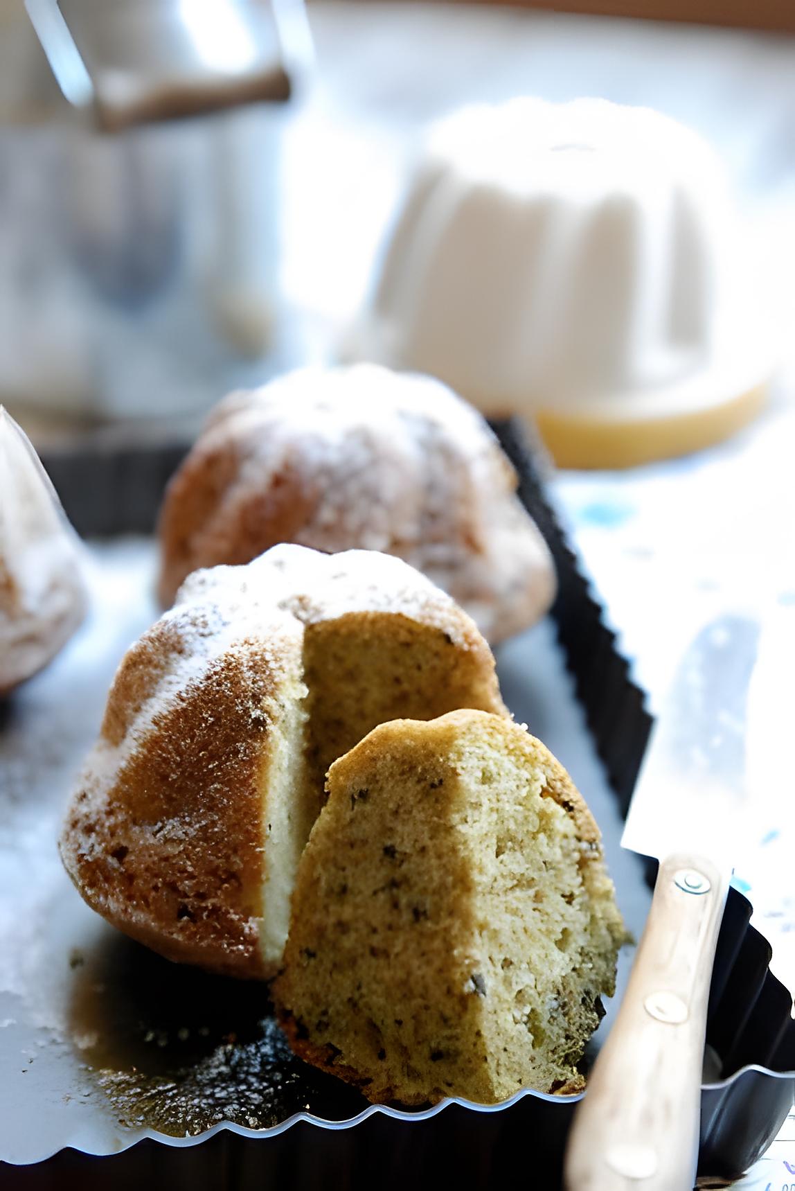 recette Kougelhopf au thé vert et sésame noir