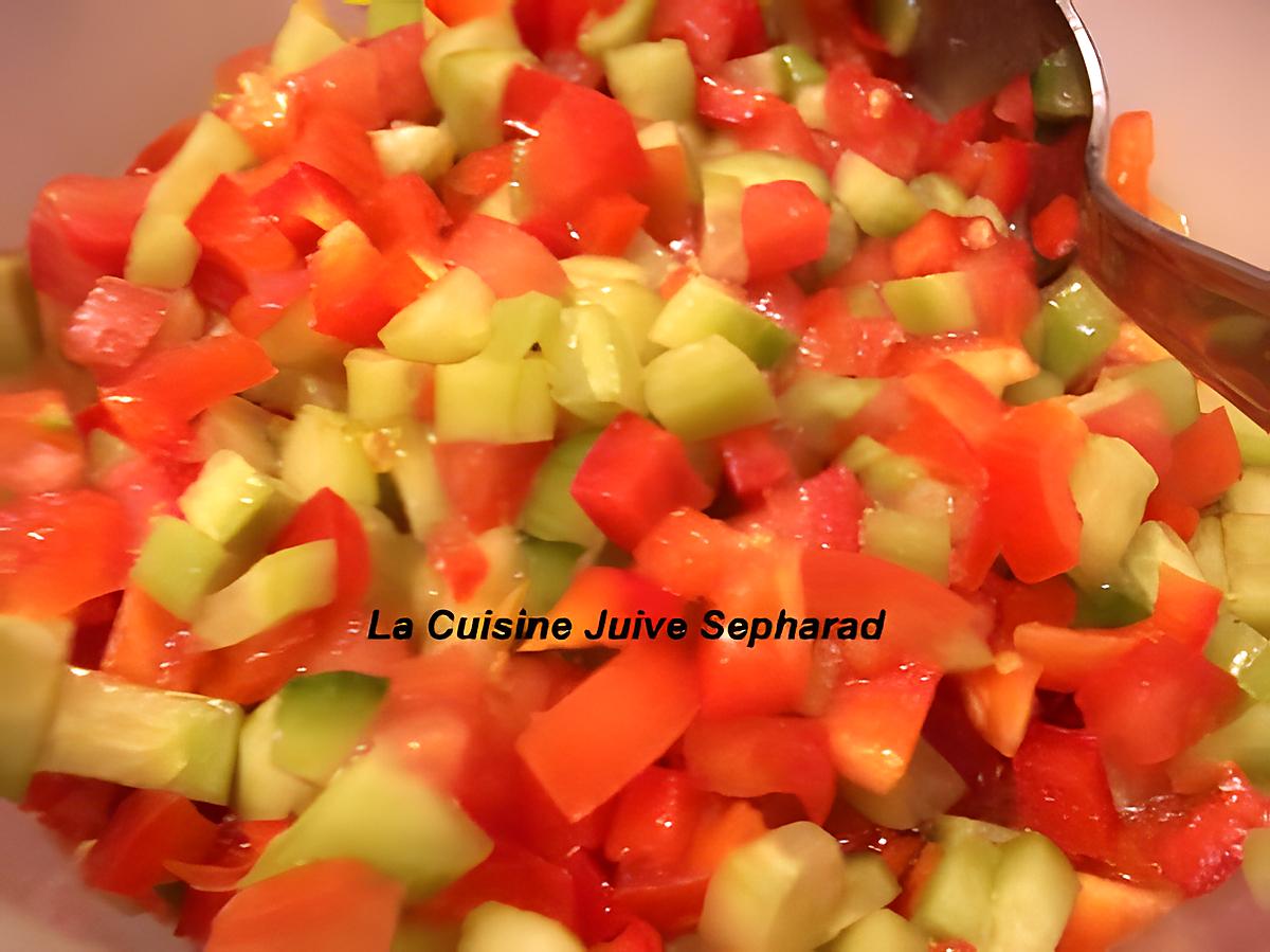 recette LA SALADE ISRAELIENNE