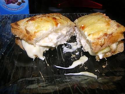 recette croque monsieur a ma façon (n°1)aux poulet