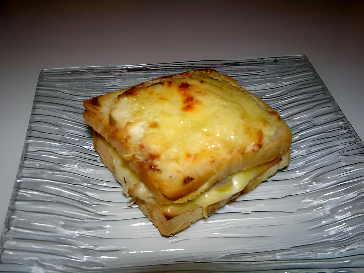 recette croque monsieur a ma façon (n°1)aux poulet