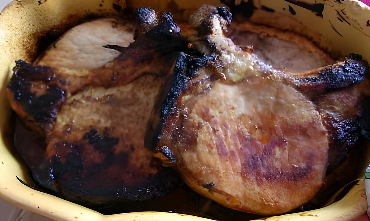 recette Côte de porc épicé au four