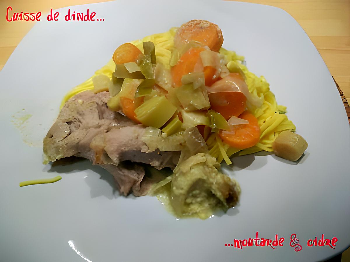 recette Cuisse de dinde moutarde & cidre