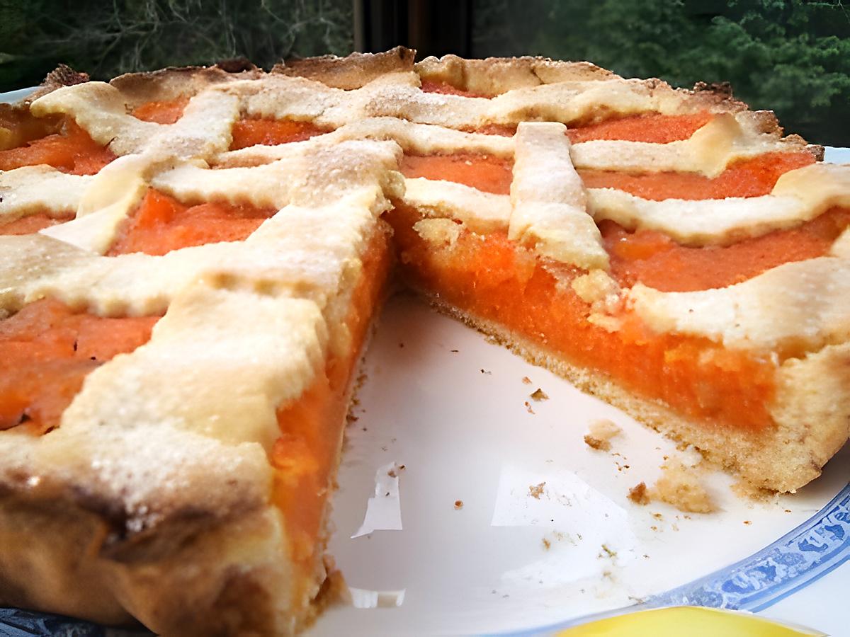 recette Tarte très rustique à la compotée de patates douces aux pommes