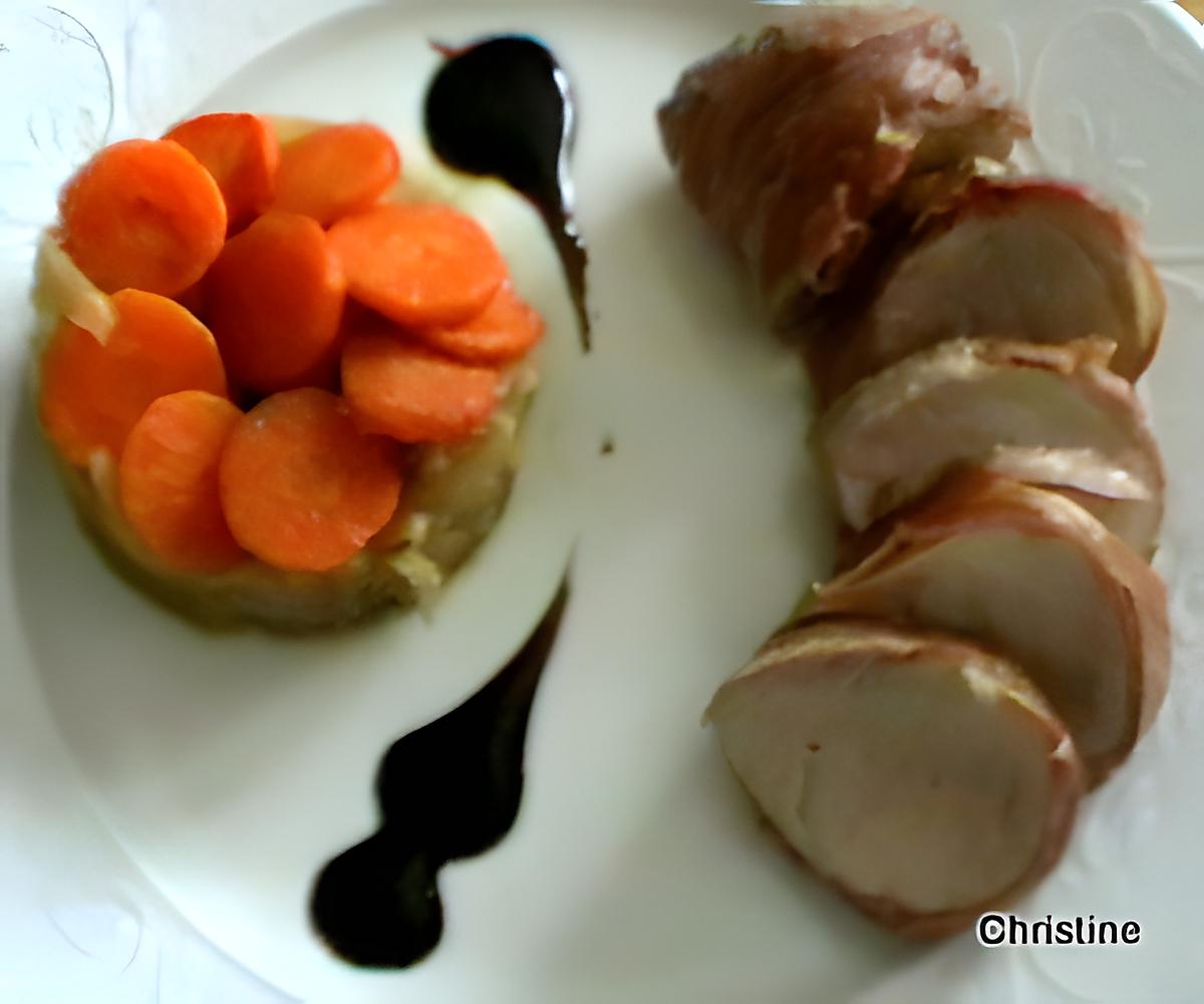 recette filet mignon de porc au jambon et choux au cumin