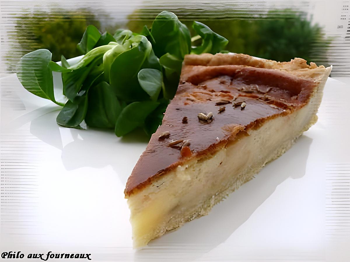 recette Tarte au Munster & au cumin