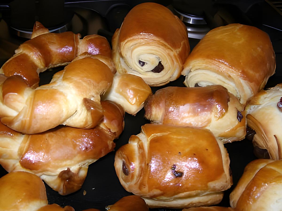 recette pain au chocolat et croissants maison