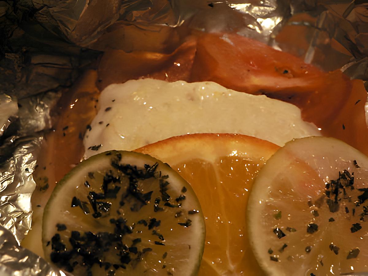 recette Papillote de poisson aux agrumes