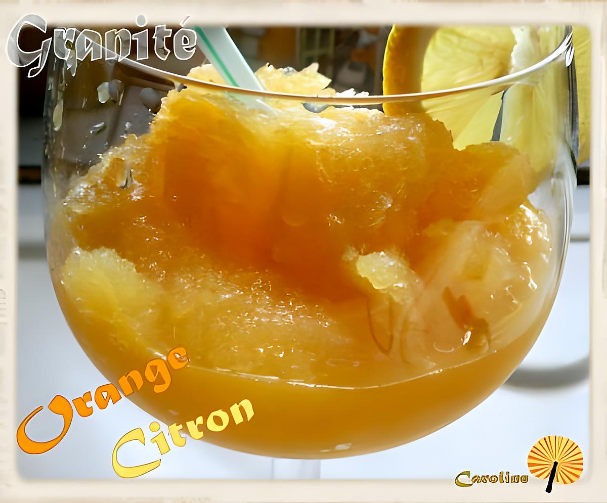 recette Granité à l'orange