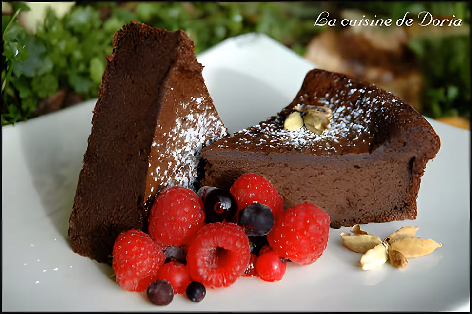 recette Gâteau crémeux chocolat et cardamome