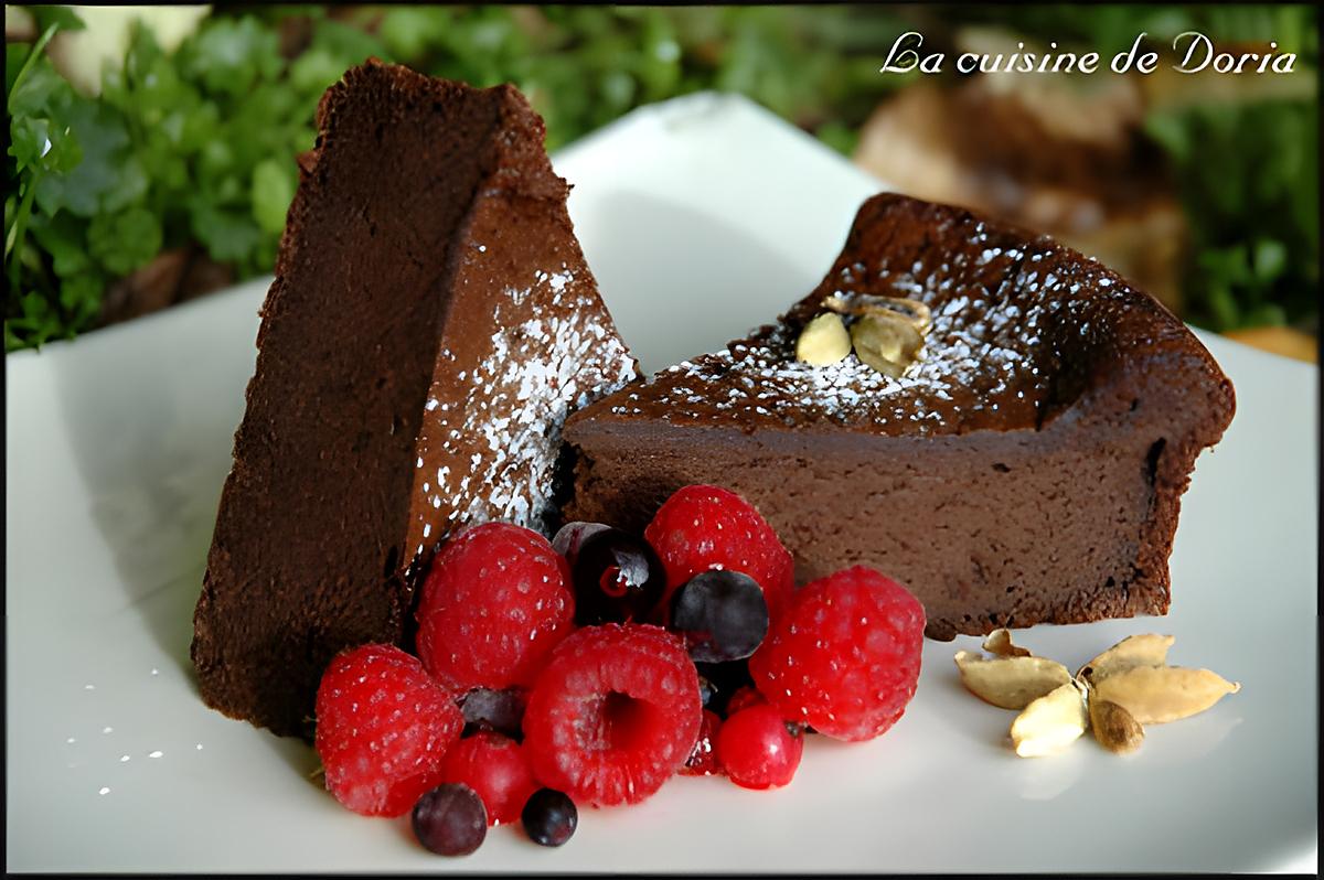 recette Gâteau crémeux chocolat et cardamome