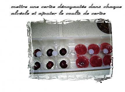 recette congeler cerises  et coulis de fruits rouges