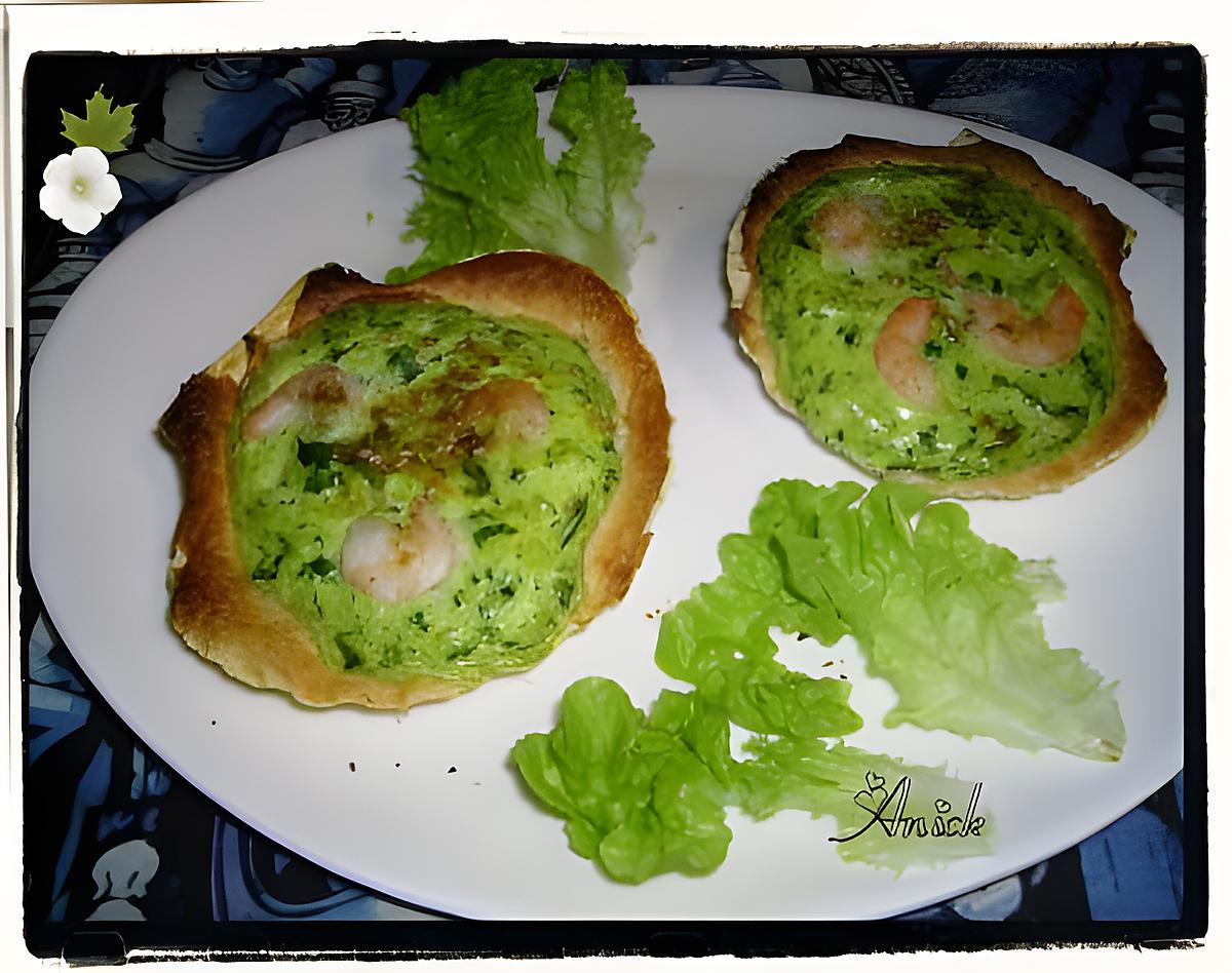 recette Gratin de crabe et gambas  ( en feuilleté dans coquilles st jacques )