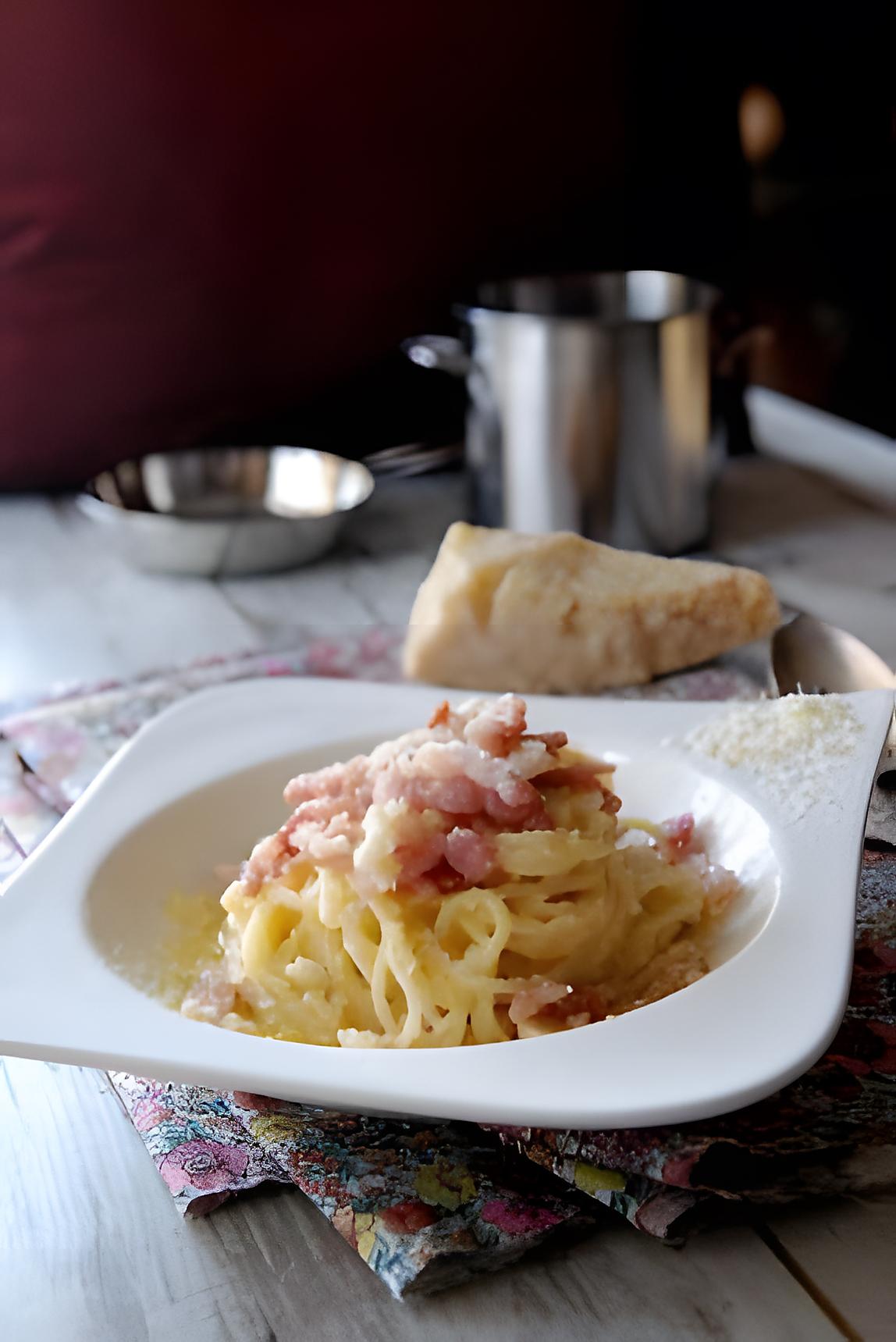 recette Spaghetti à la carbonara