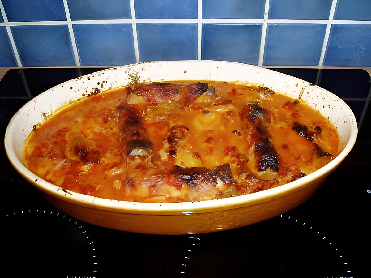 recette cannellonis farci au lardons enrobé de poitrine fumé