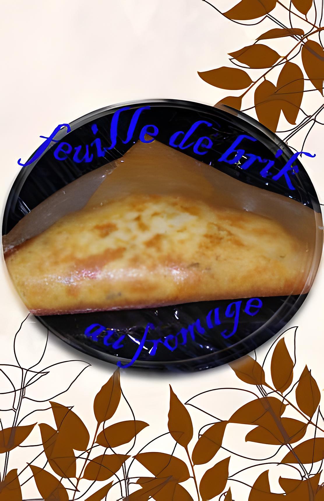 recette feuille de brick au pomme de terre et au fromage