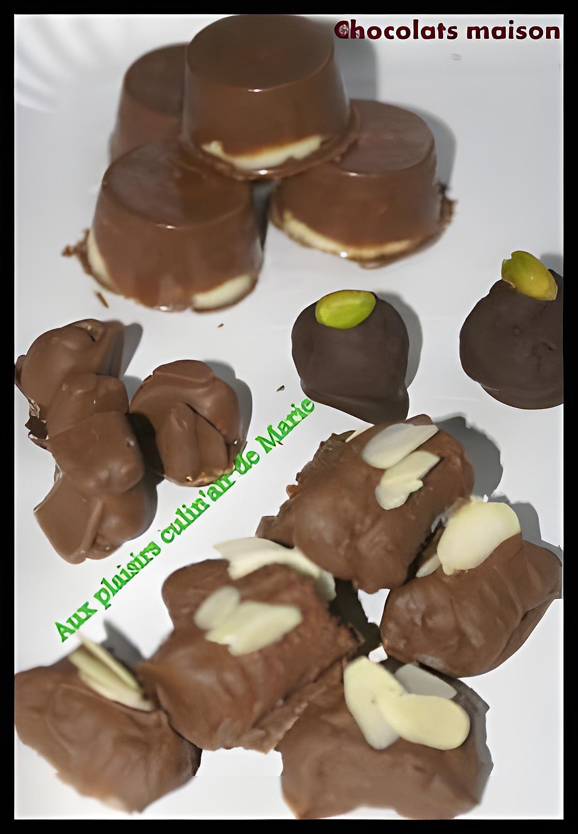 recette CHOCOLATS MAISON