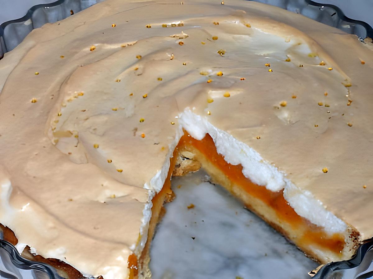 recette Tarte aux abricots secs meringuée