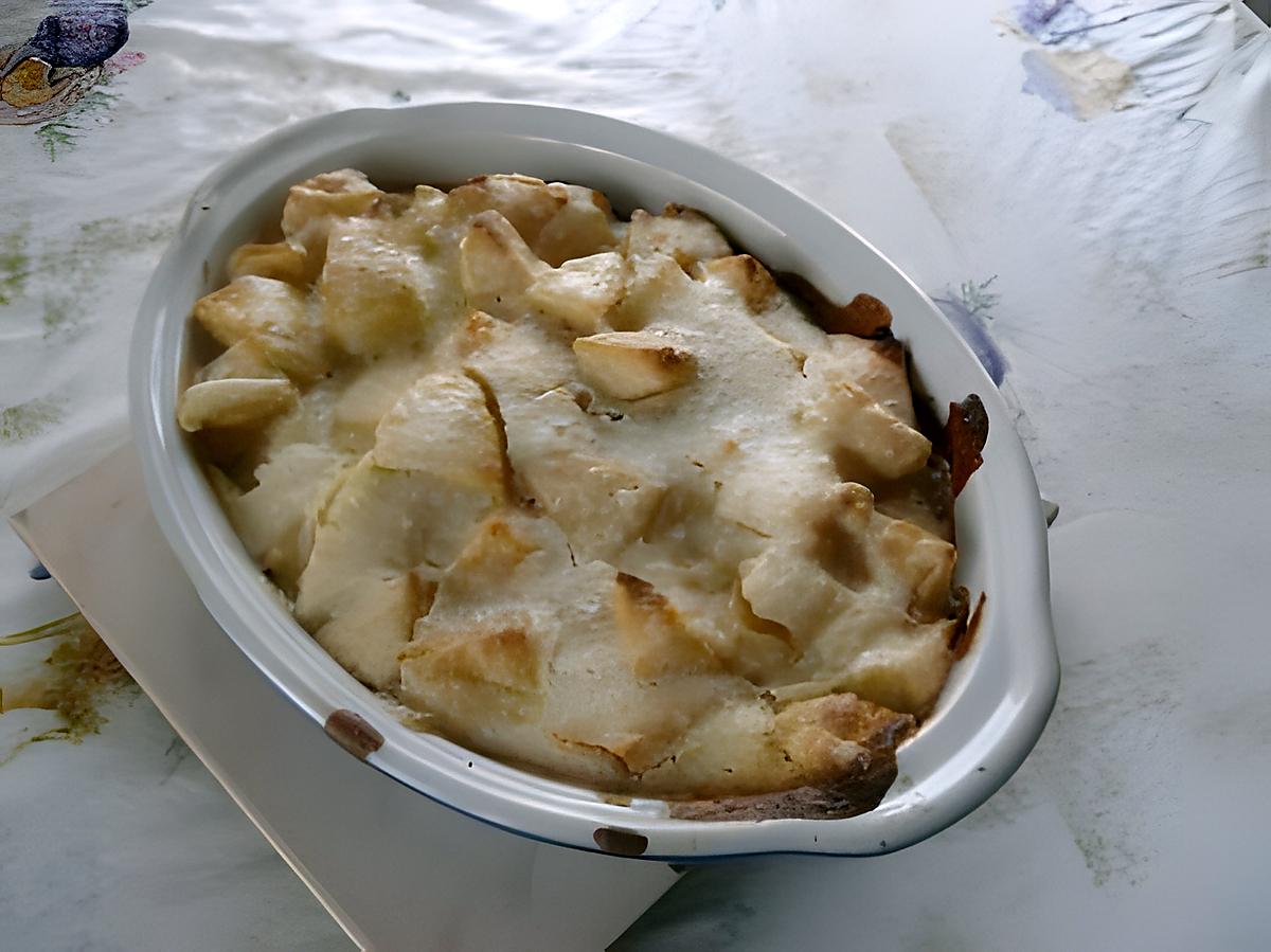 recette gratin de pommes au lait de coco