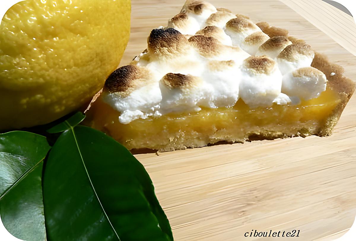 recette TARTE AU CITRON MERINGUEE