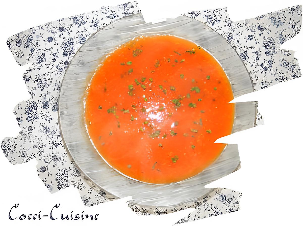 recette Soupe rapide vitaminée aux carottes et tomates
