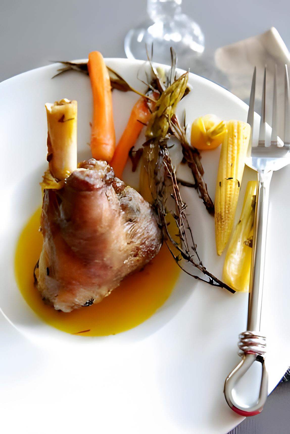 recette Souris d’agneau et sauce au safran de l’Aquila