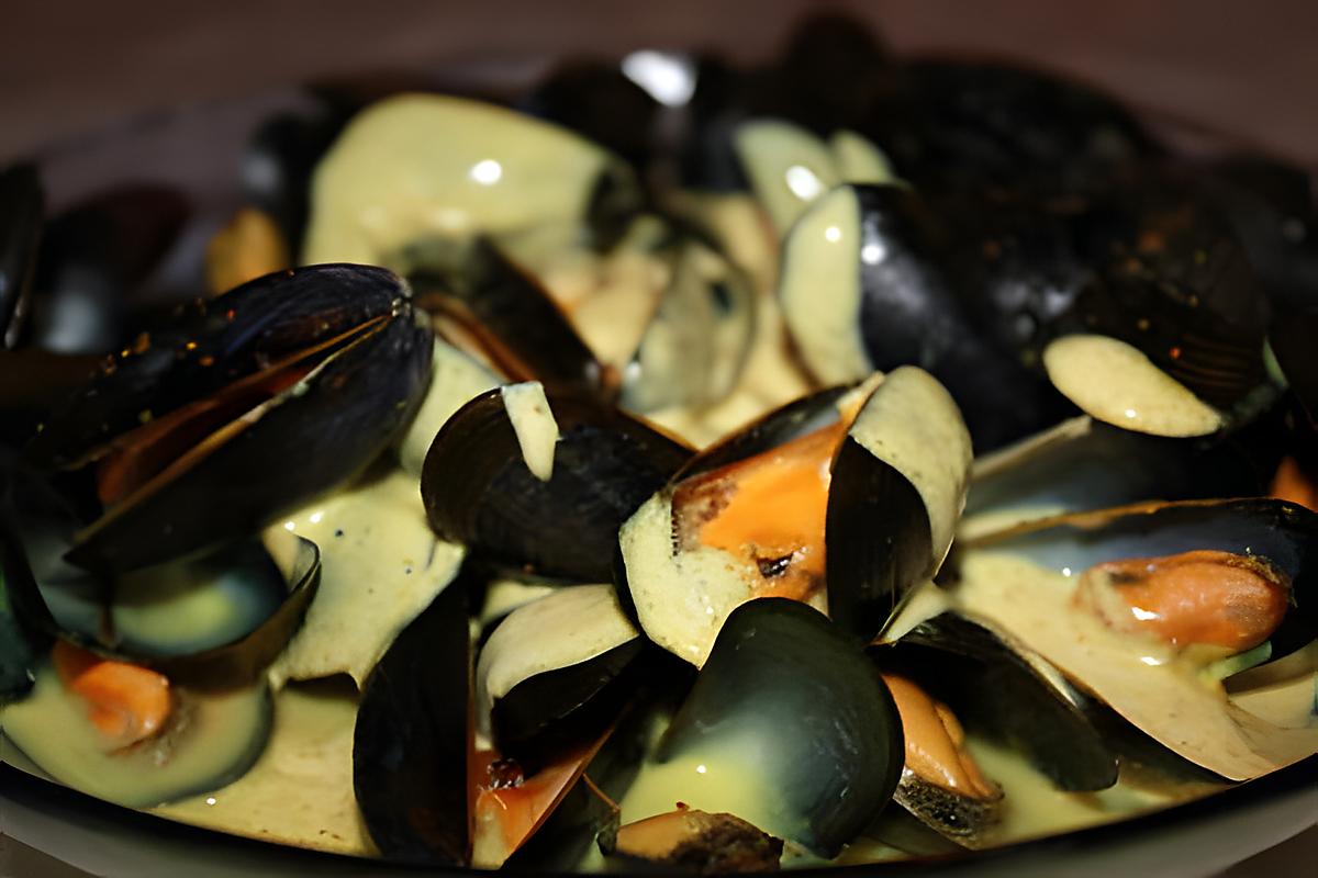 recette Moules sauce curry